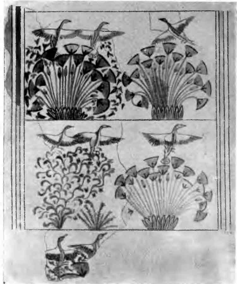 Дворцы Эхнатона. Тель-эль-Амарна. Росписи дворца