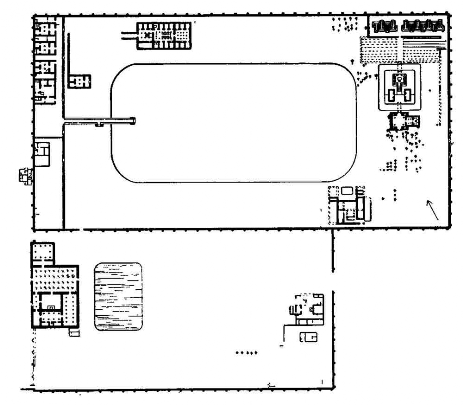 Дворцы Эхнатона. Тель-эль-Амарна. Южный дворец. План