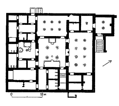 Тель-эль-Амарна. Дом визиря Нахта. План