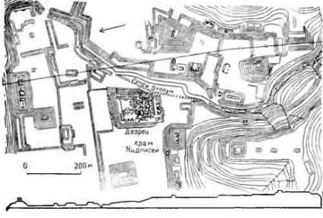 Паленке, VII в. генеральный план центра города